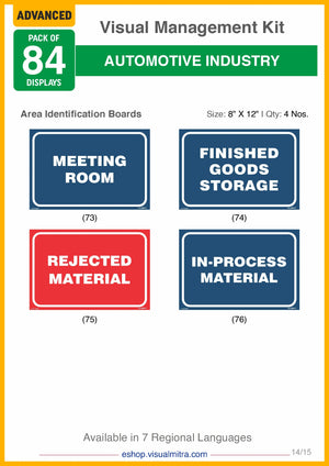 Advanced Kit - Automotive Industry Visual Management Kit