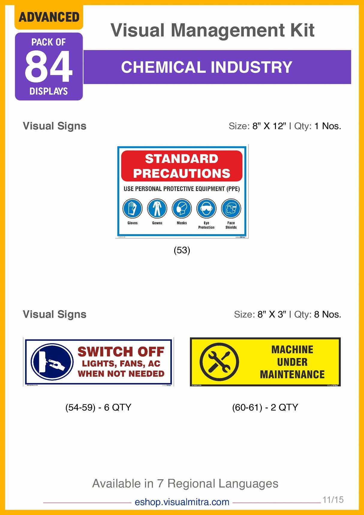 Advanced  Kit - Chemical Industry Visual Management Kit