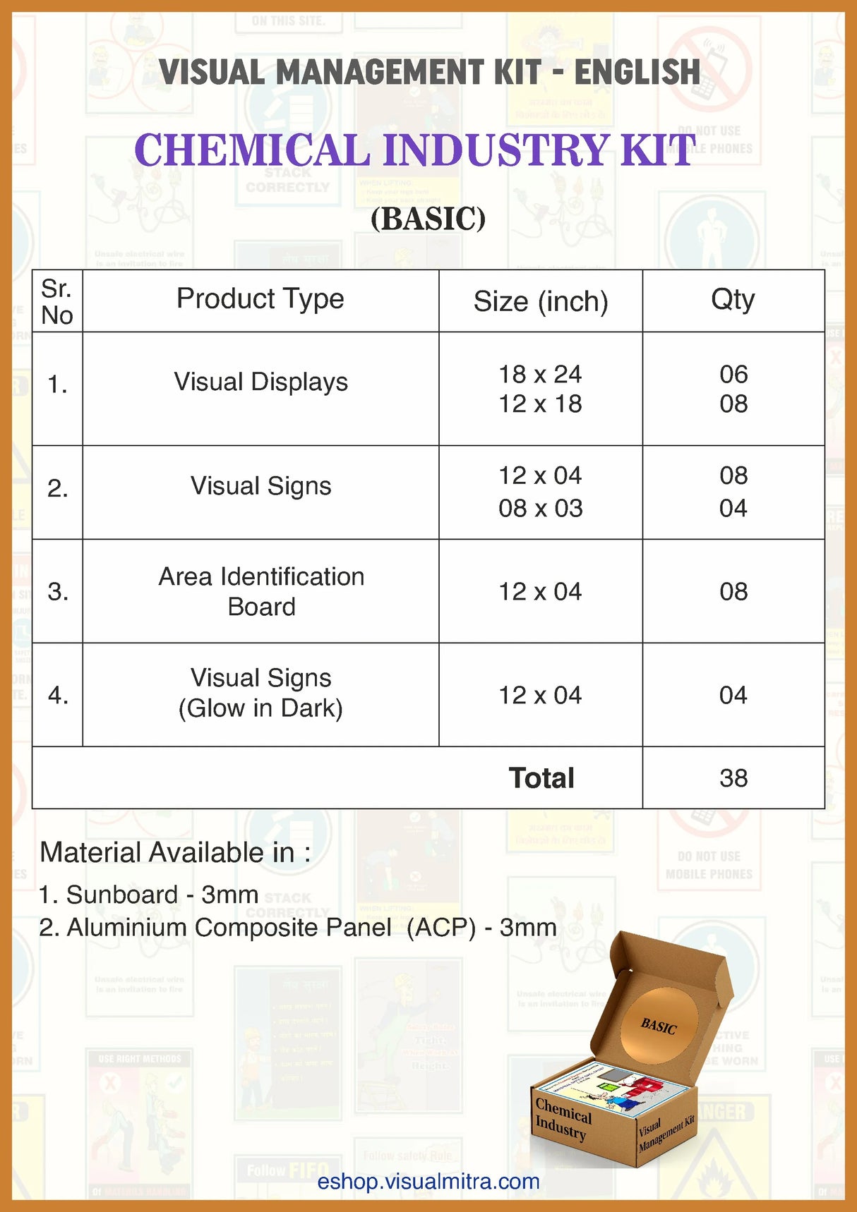 Basic Kit - Chemical Industry Visual Management Kit