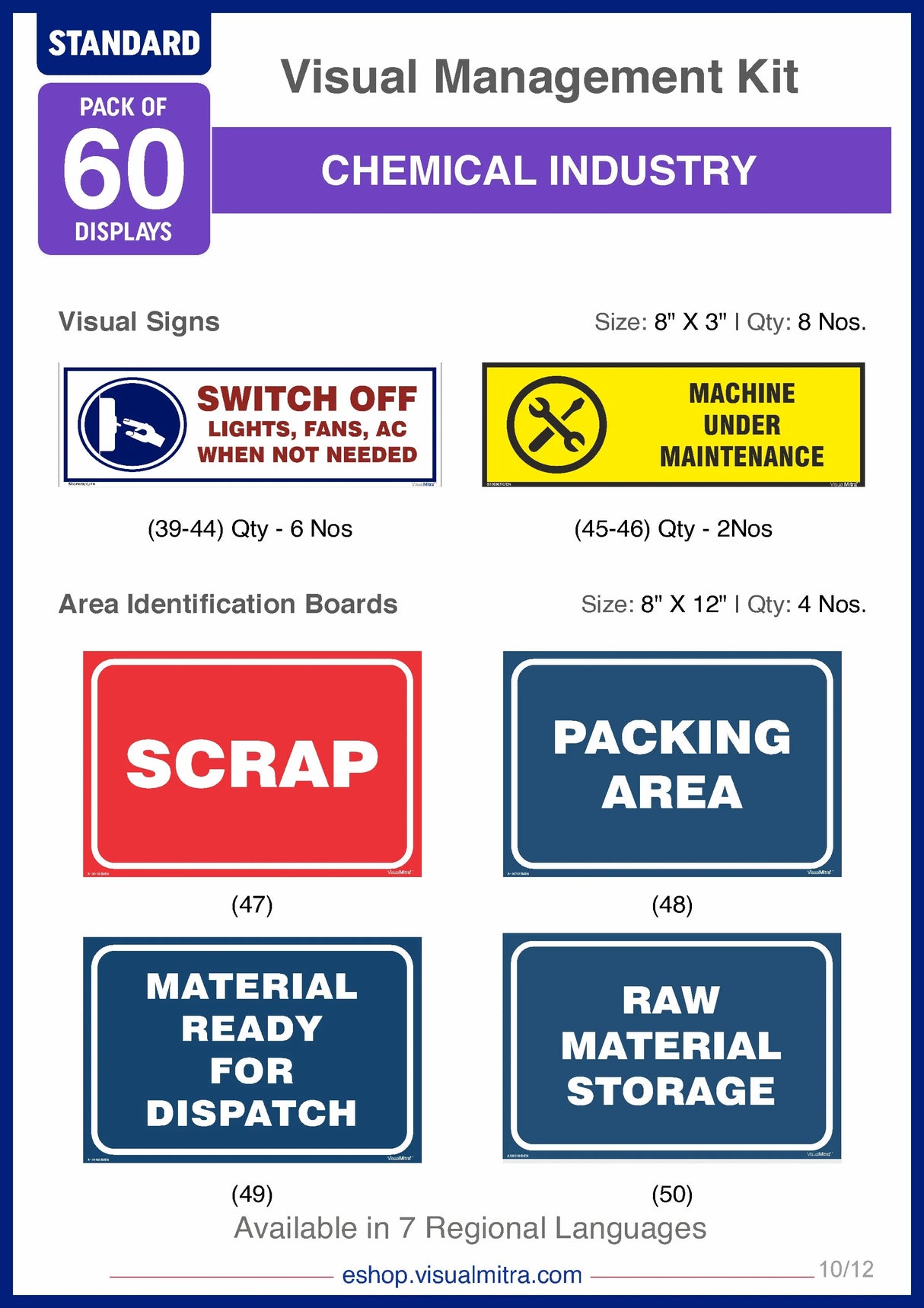 Standard Kit - Chemical Industry Visual Management Kit