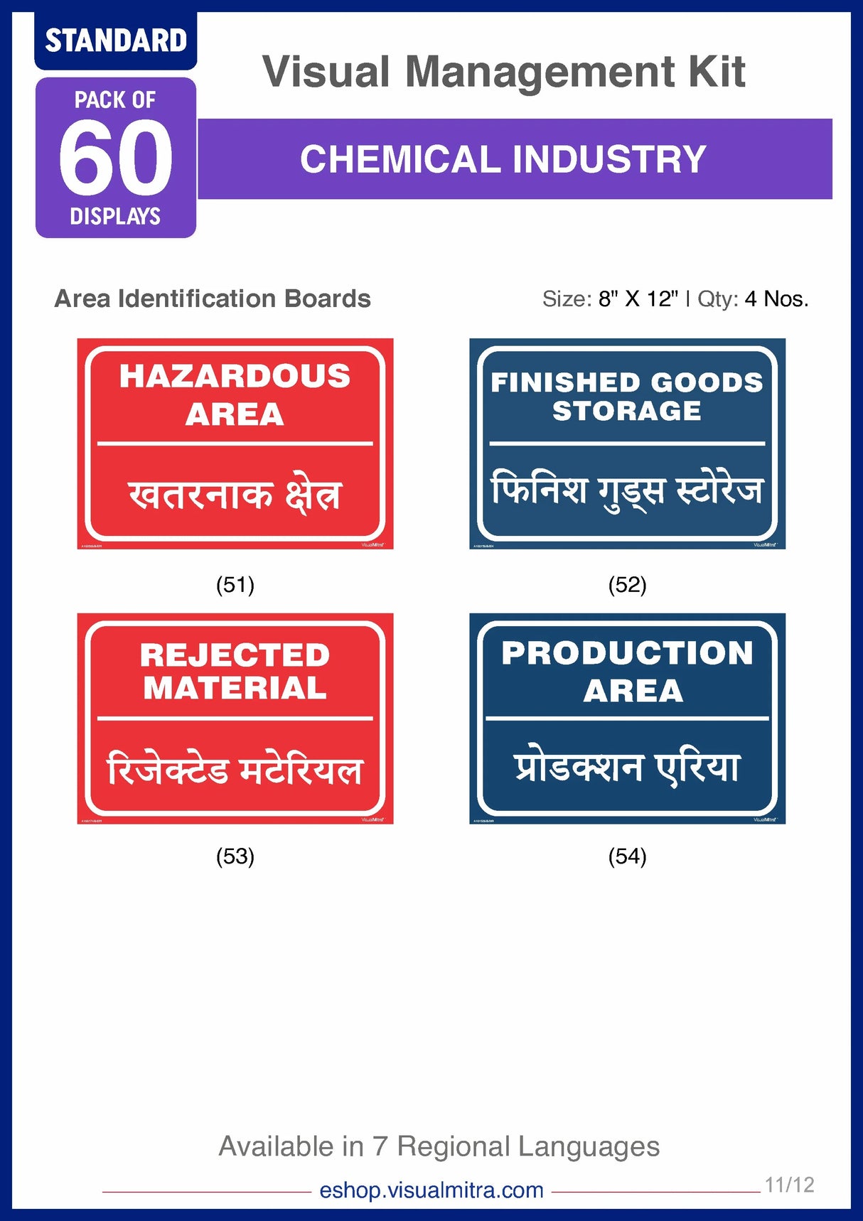 Standard Kit - Chemical Industry Visual Management Kit