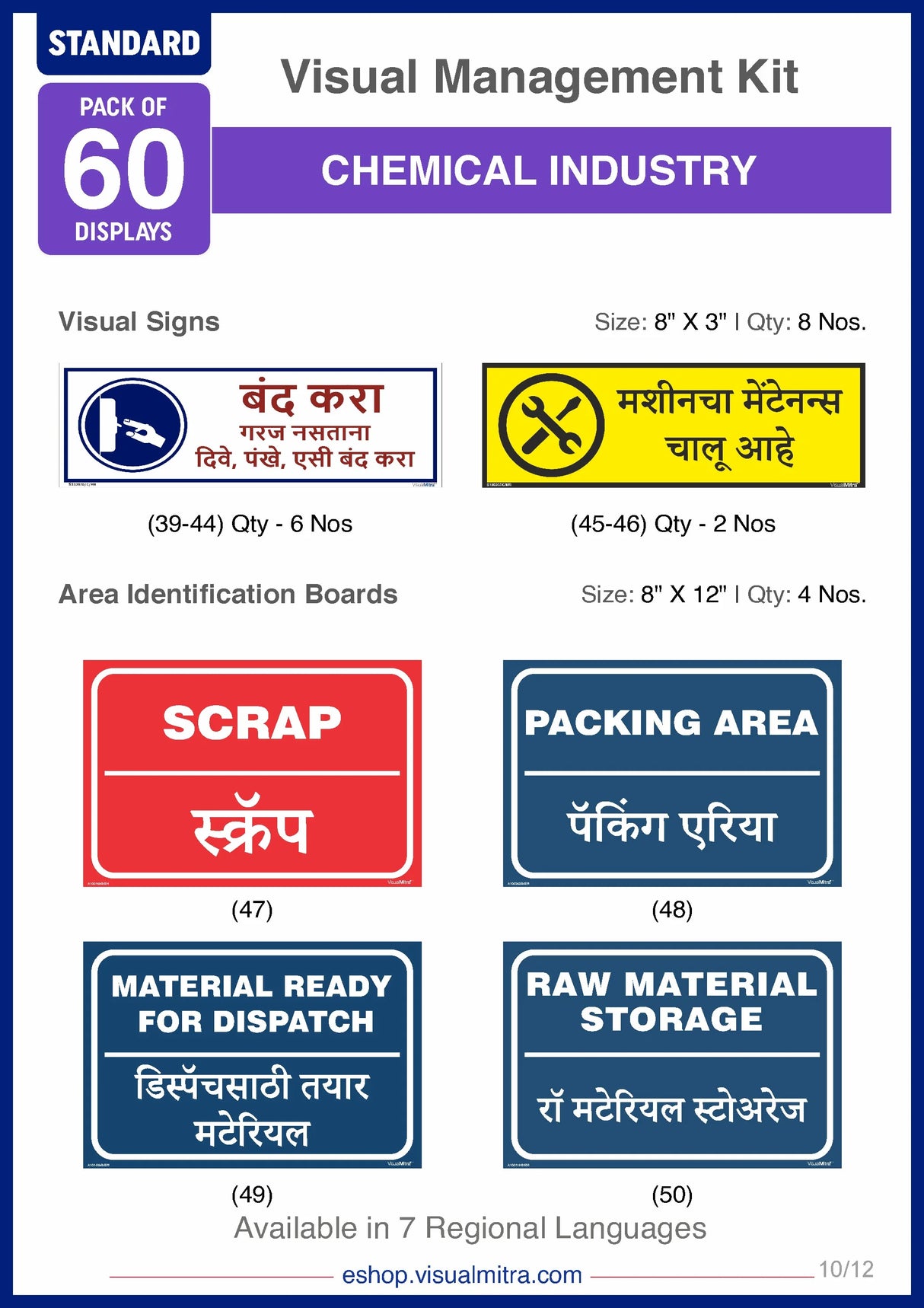 Standard Kit - Chemical Industry Visual Management Kit