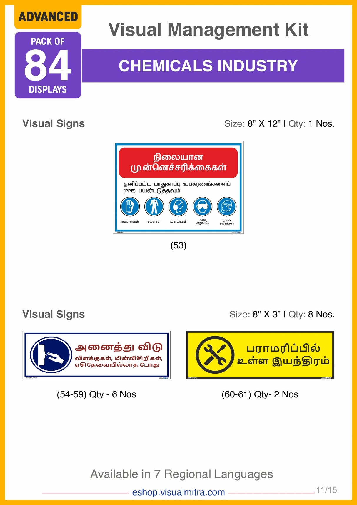 Advanced  Kit - Chemical Industry Visual Management Kit