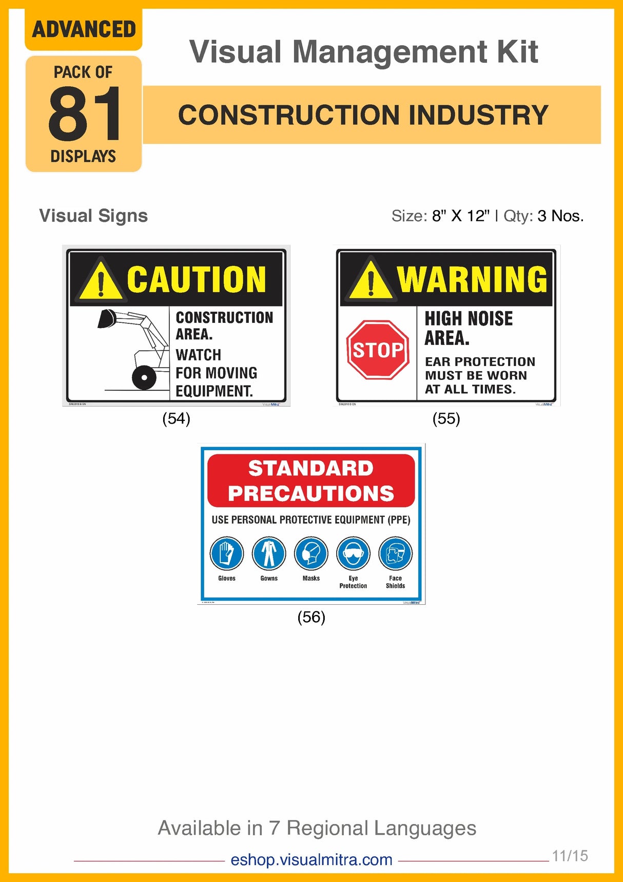 Advanced Kit - Construction  Industry Visual Management Kit