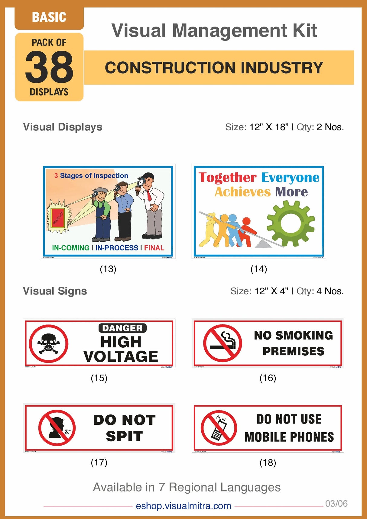 Basic Kit - Construction Industry Visual Management Kit