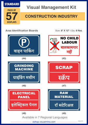 Standard Kit - Construction Industry Visual Management Kit