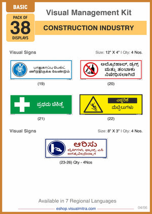 Basic Kit - Construction Industry Visual Management Kit