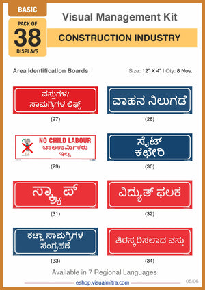 Basic Kit - Construction Industry Visual Management Kit