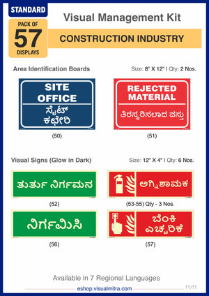 Standard Kit - Construction Industry Visual Management Kit