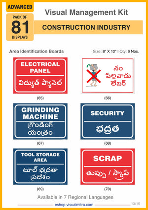 Advanced Kit - Construction  Industry Visual Management Kit