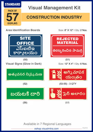 Standard Kit - Construction Industry Visual Management Kit