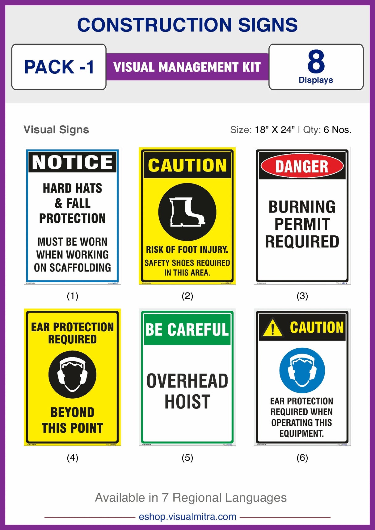 Construction Sign Visual Management Kit 1