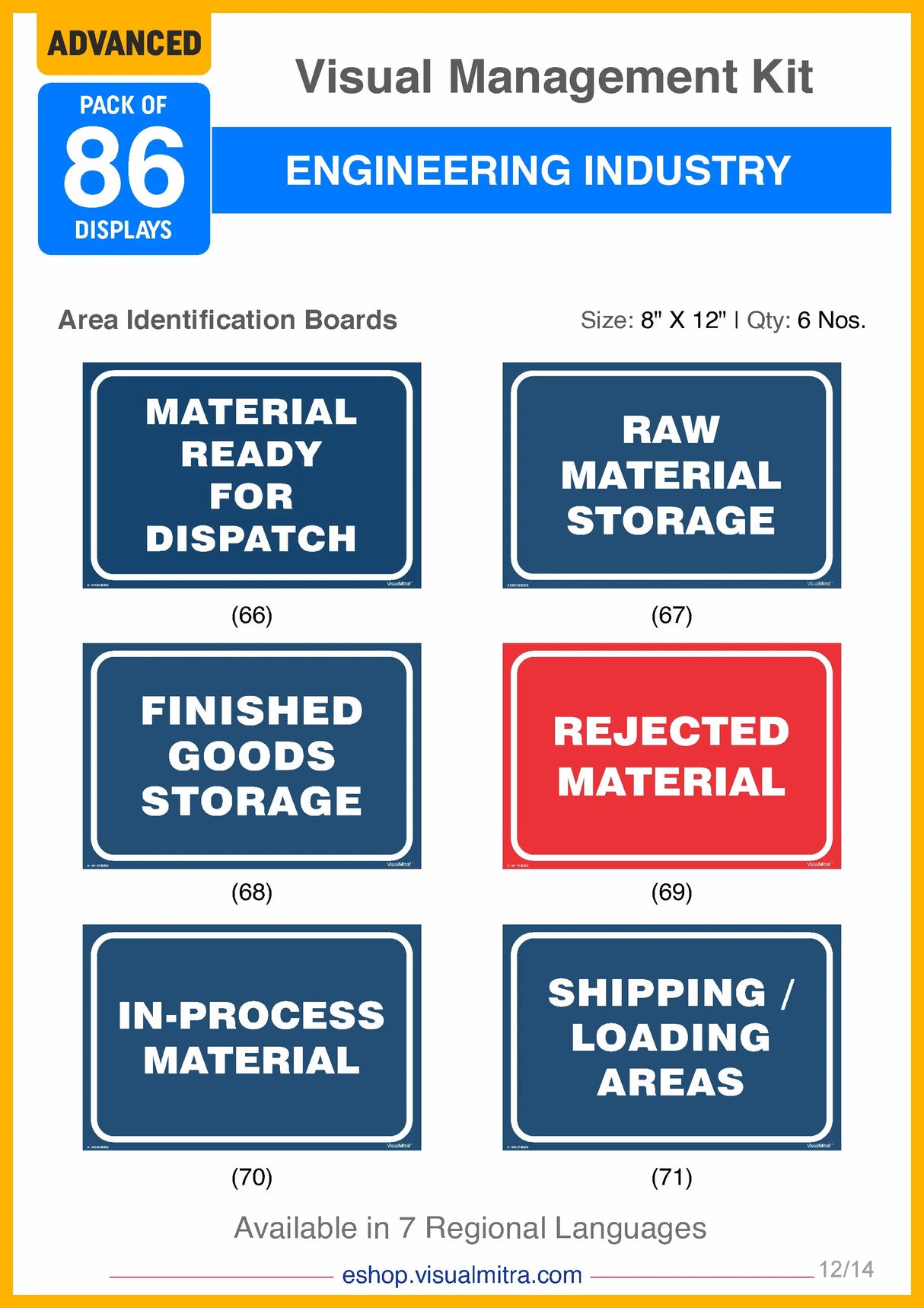 Advanced Kit - Engineering  Industry Visual Management Kit