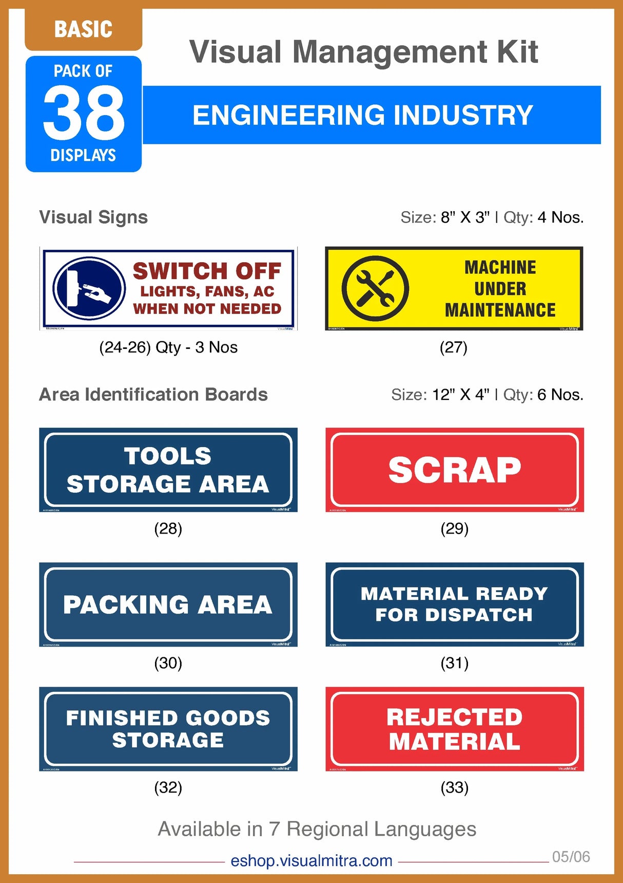 Basic Kit - Engineering Industry Visual Management Kit