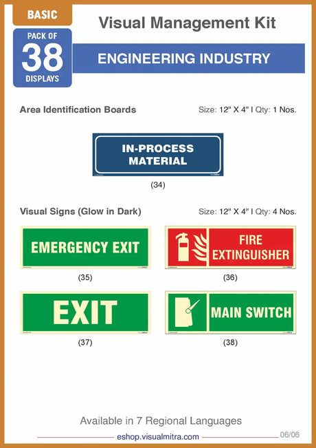 Engineering Control Signage Engineering Industry Safety & Visual Management Kits | eShop ...