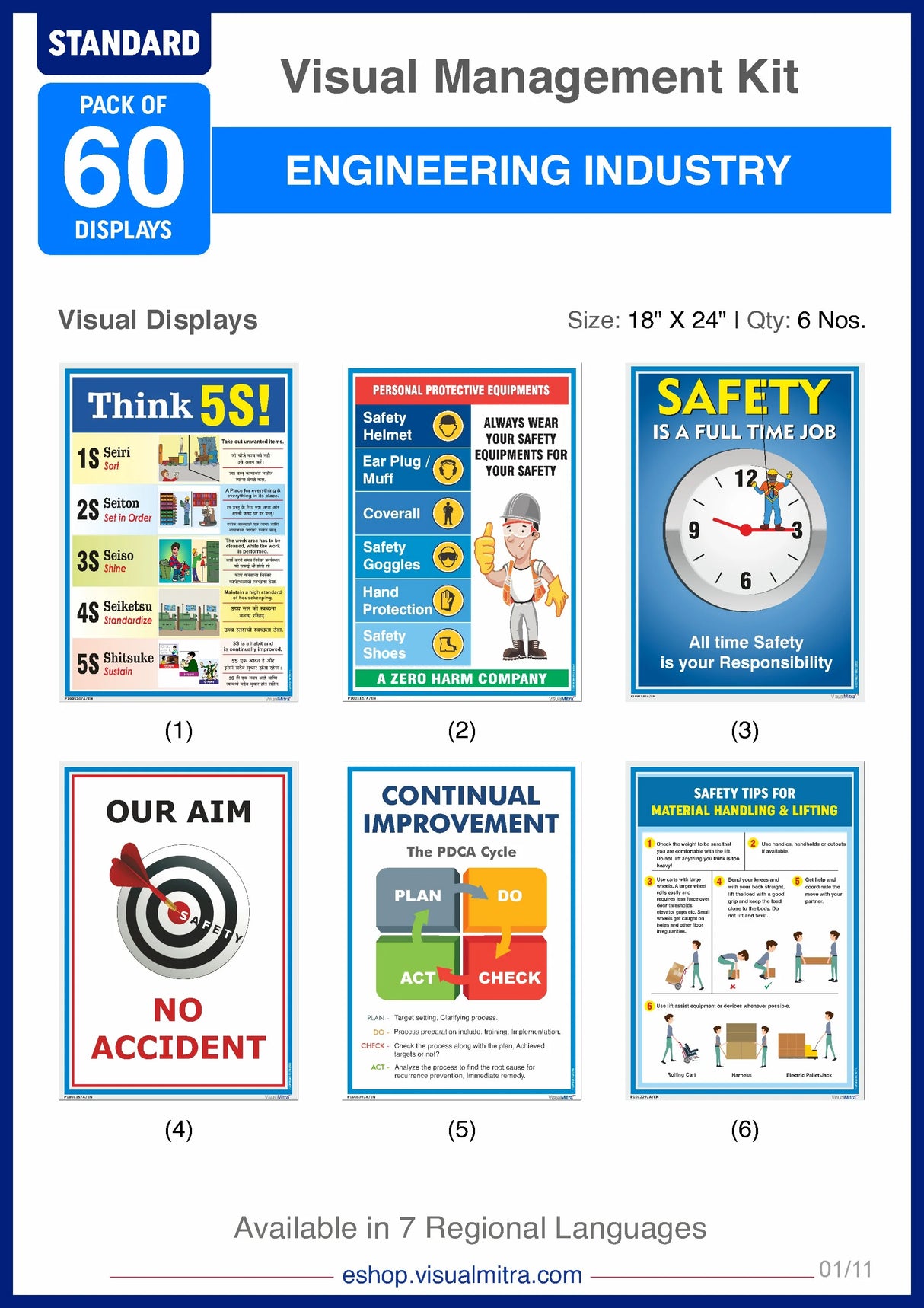 Standard Kit - Engineering Industry Visual Management Kit