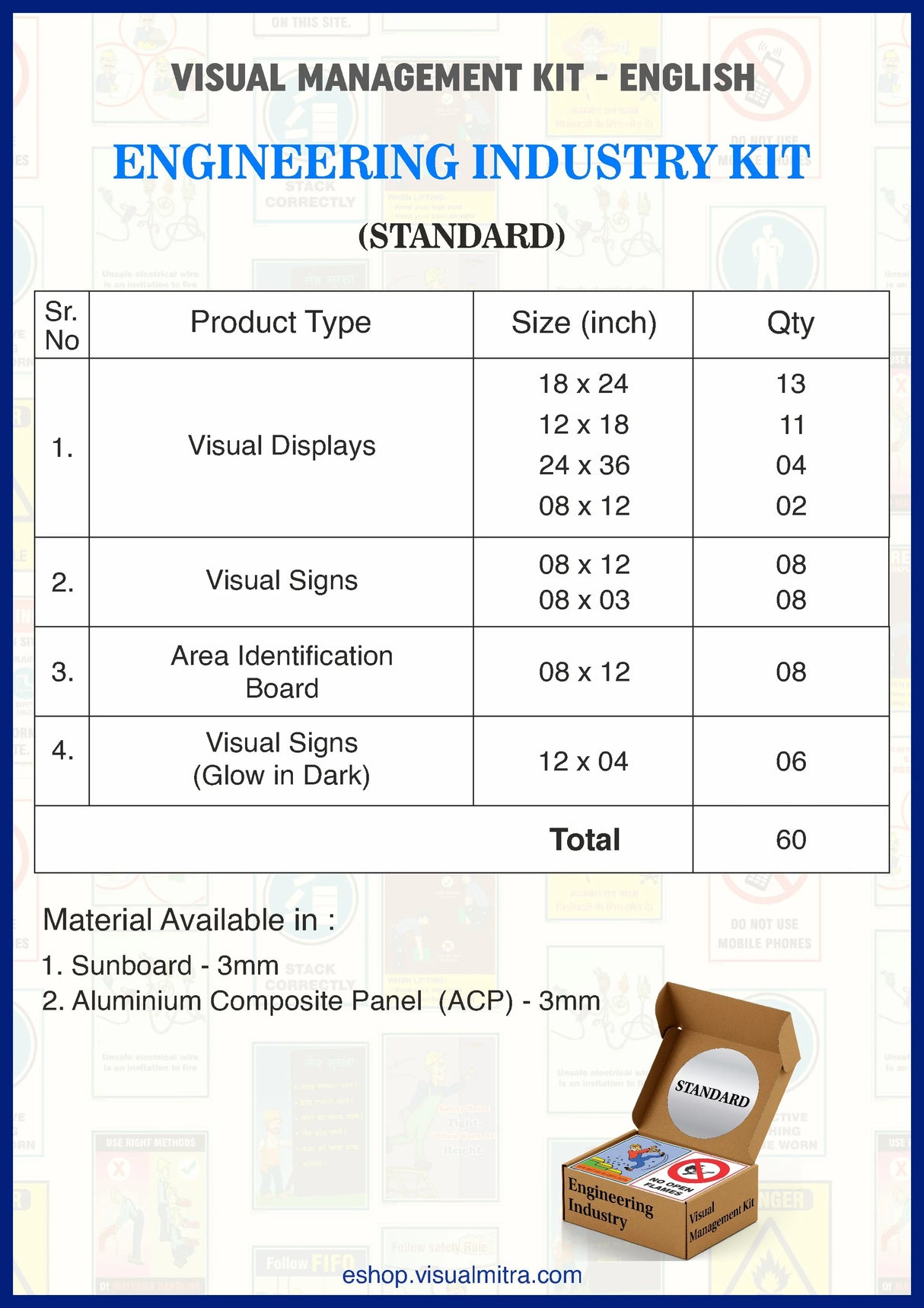 Standard Kit - Engineering Industry Visual Management Kit