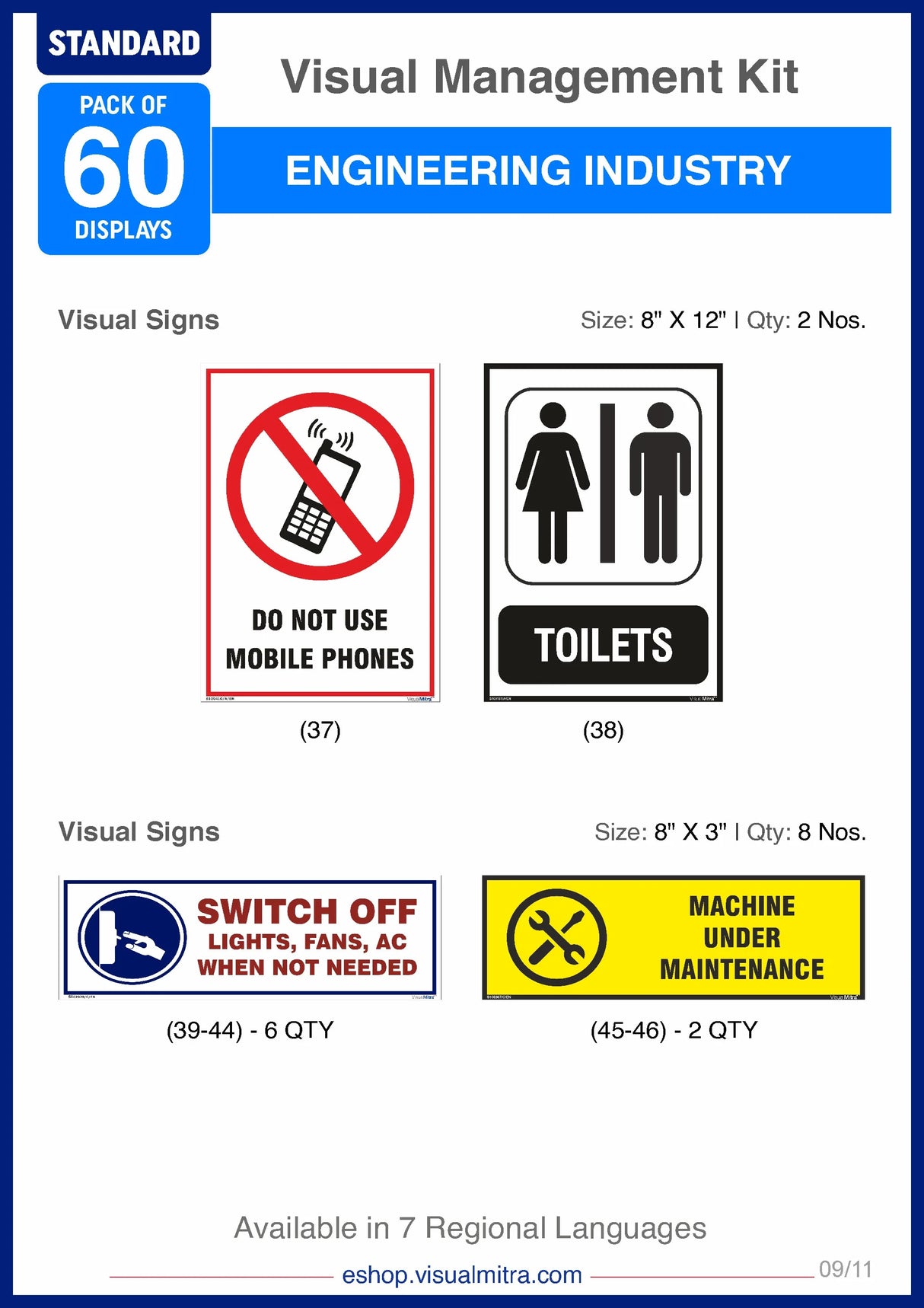 Standard Kit - Engineering Industry Visual Management Kit