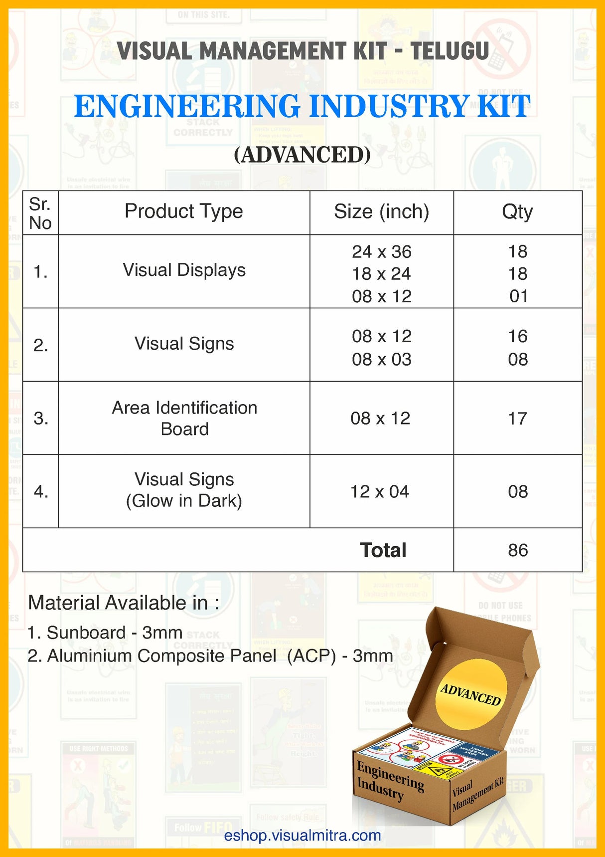 Advanced Kit - Engineering  Industry Visual Management Kit