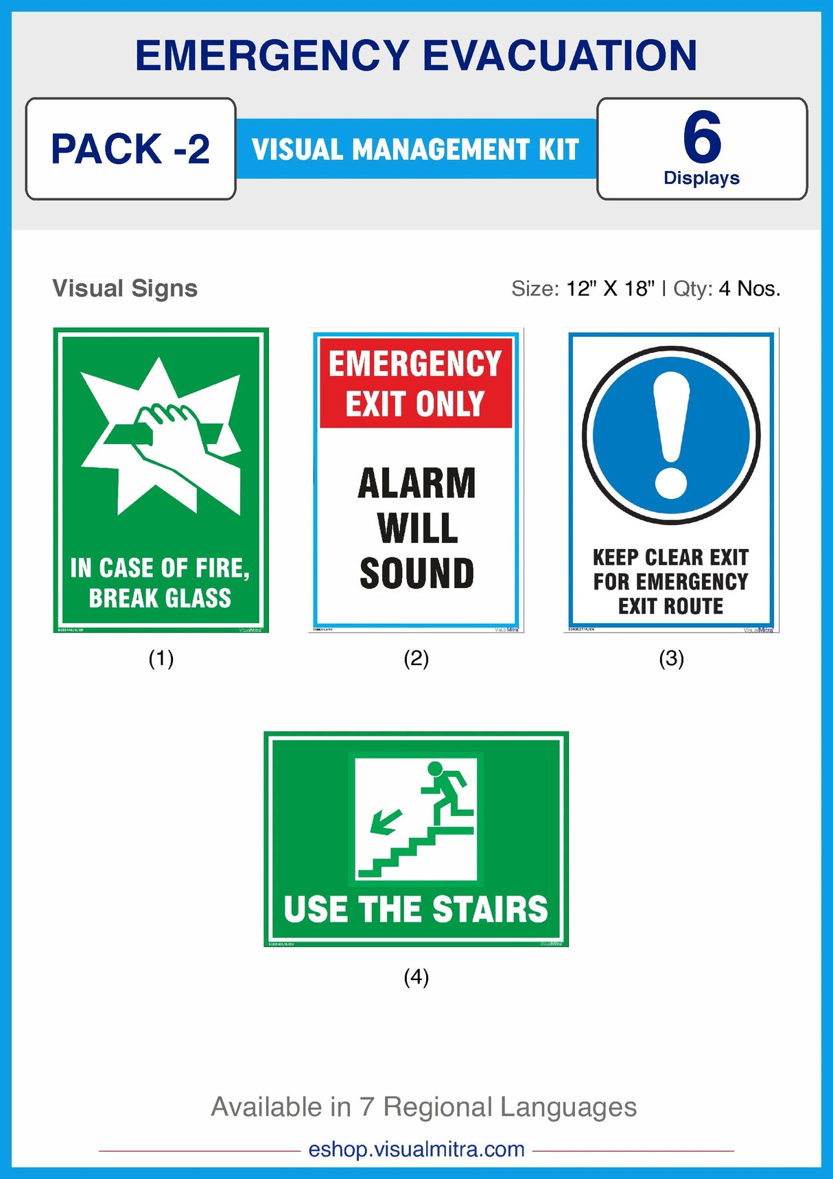 Emergency Evacuation Visual Management Kit 2