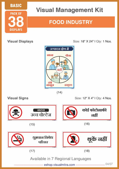 Basic Kit- Food Industry Visual Management Kit