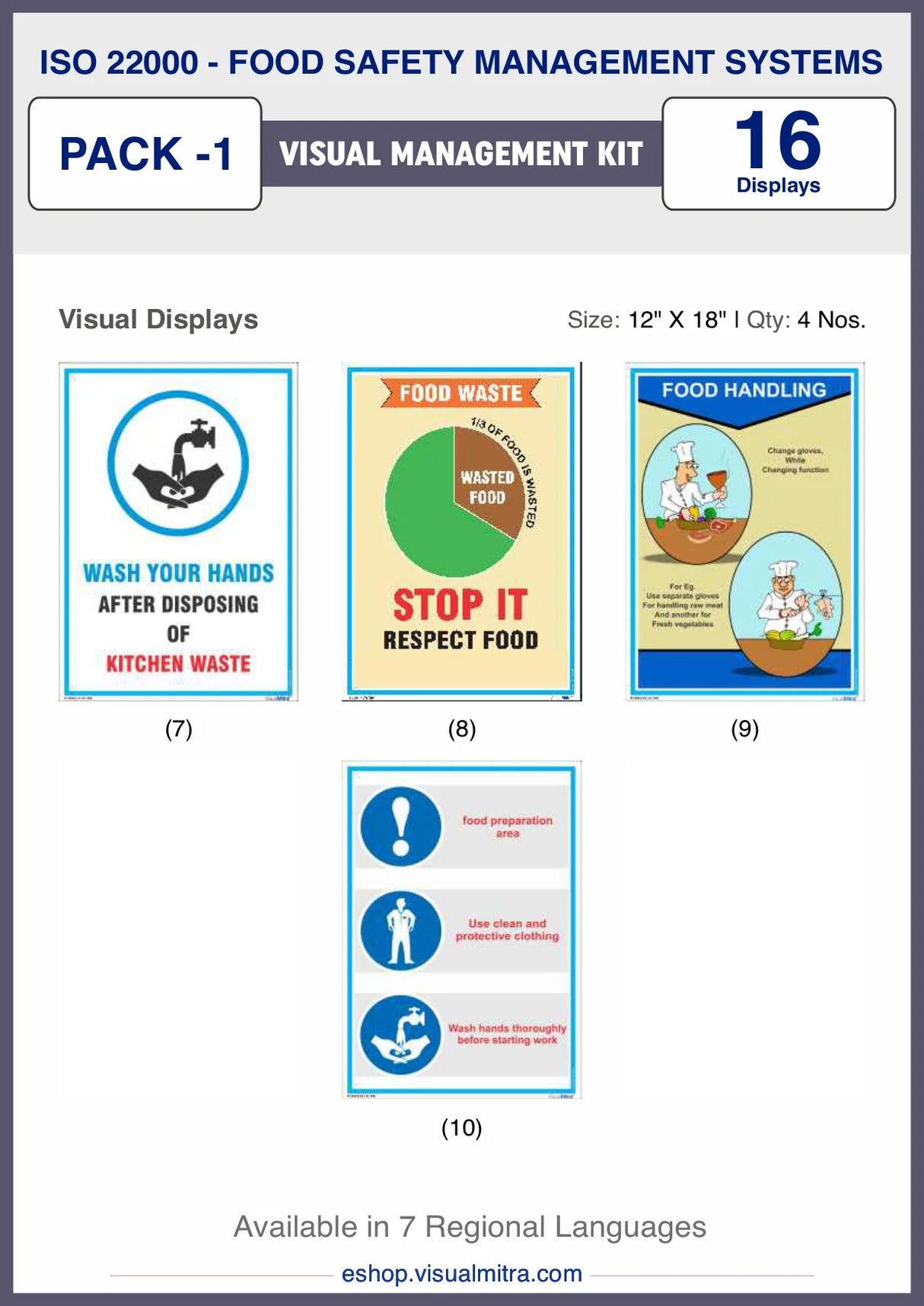 ISO 22000 (FSMS) Visual Management Pack 1