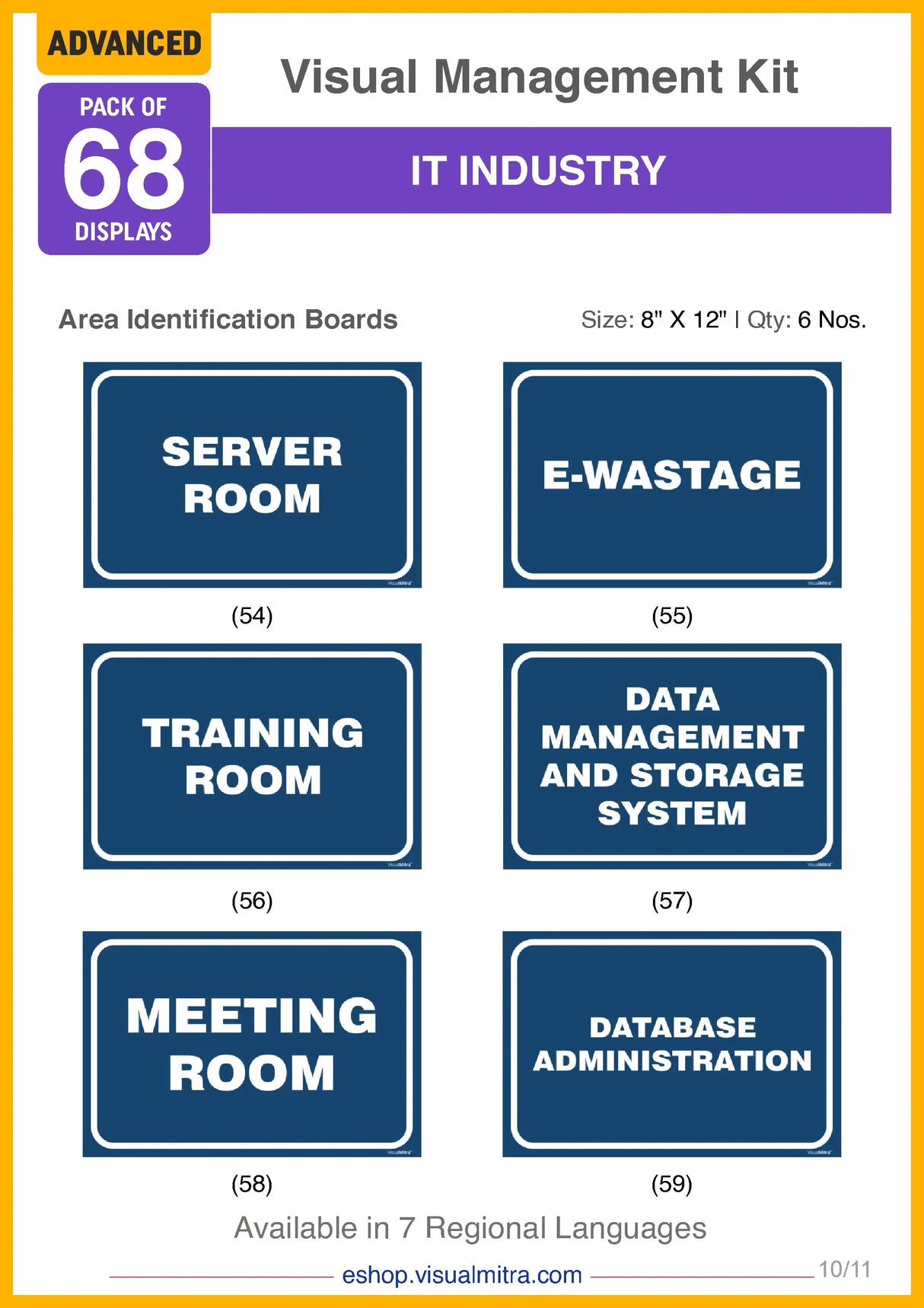 Advanced Kit - IT Industry  Visual Management Kit
