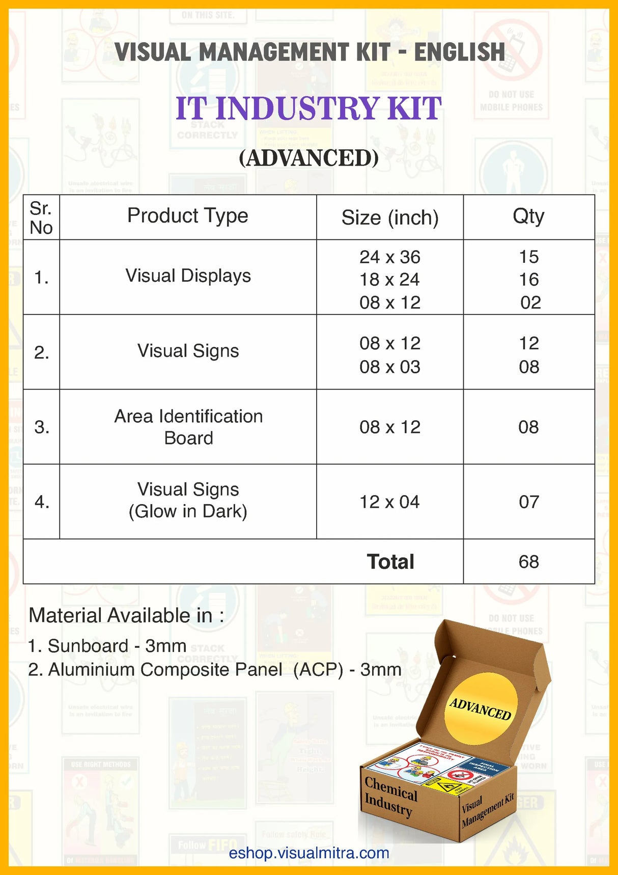 Advanced Kit - IT Industry  Visual Management Kit