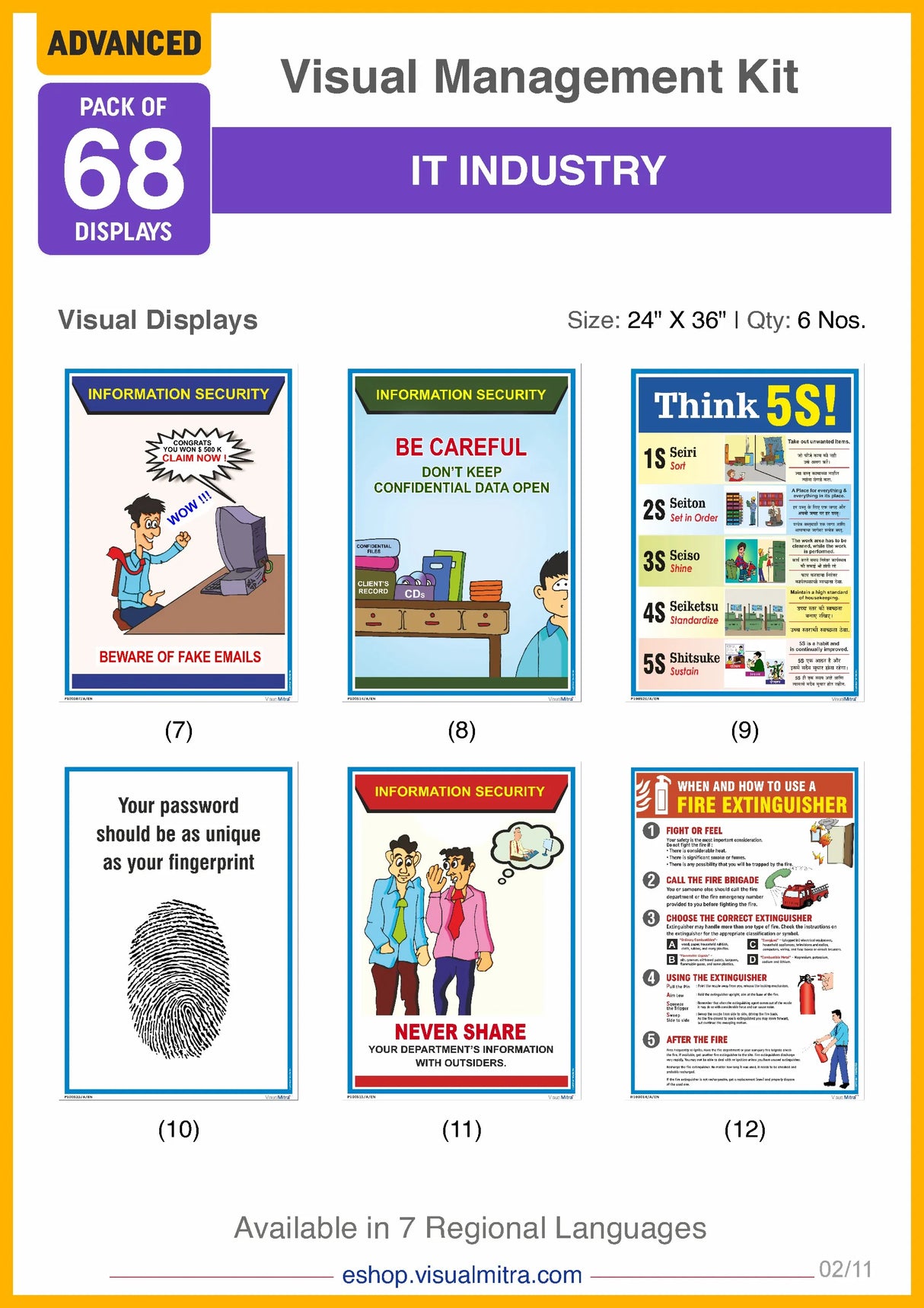 Advanced Kit - IT Industry  Visual Management Kit