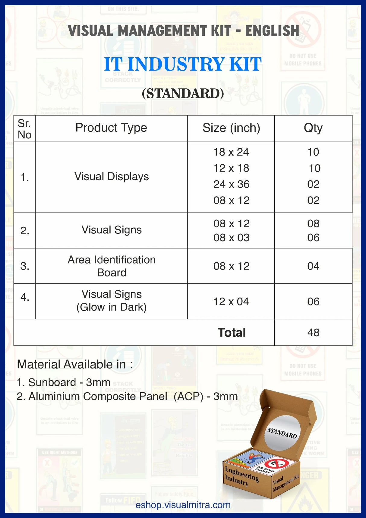 Standard Kit- IT Industry Visual Management Kit