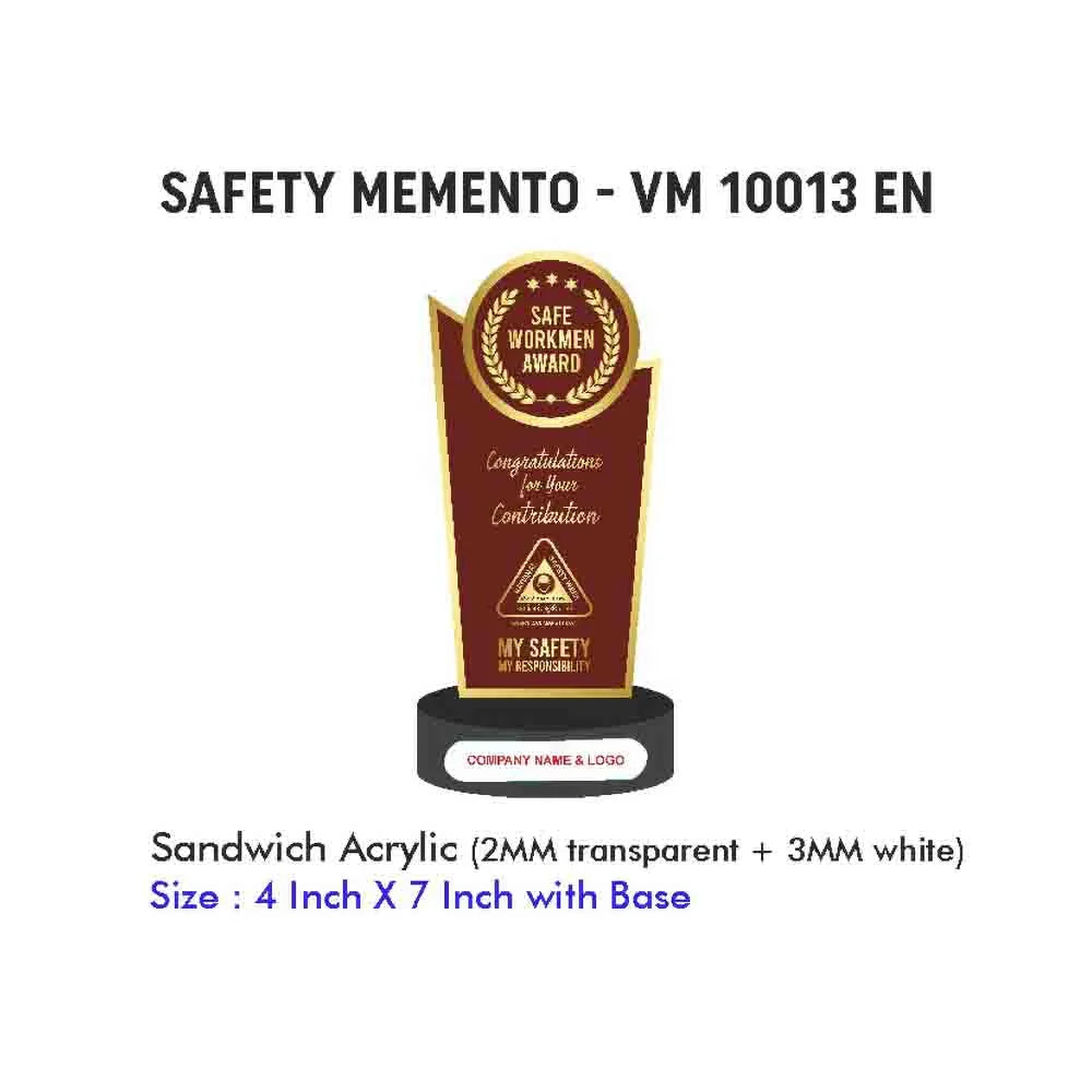 National Safety Week Big Trophy – Design 1