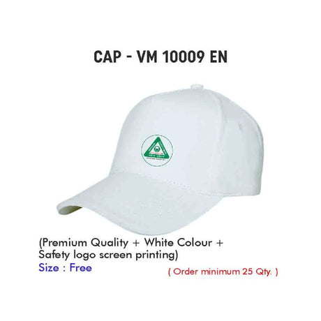 National Safety Week White Caps(Pack of 25 Pieces)