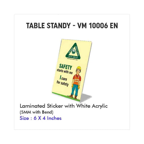 National Safety Week Table Standee 1