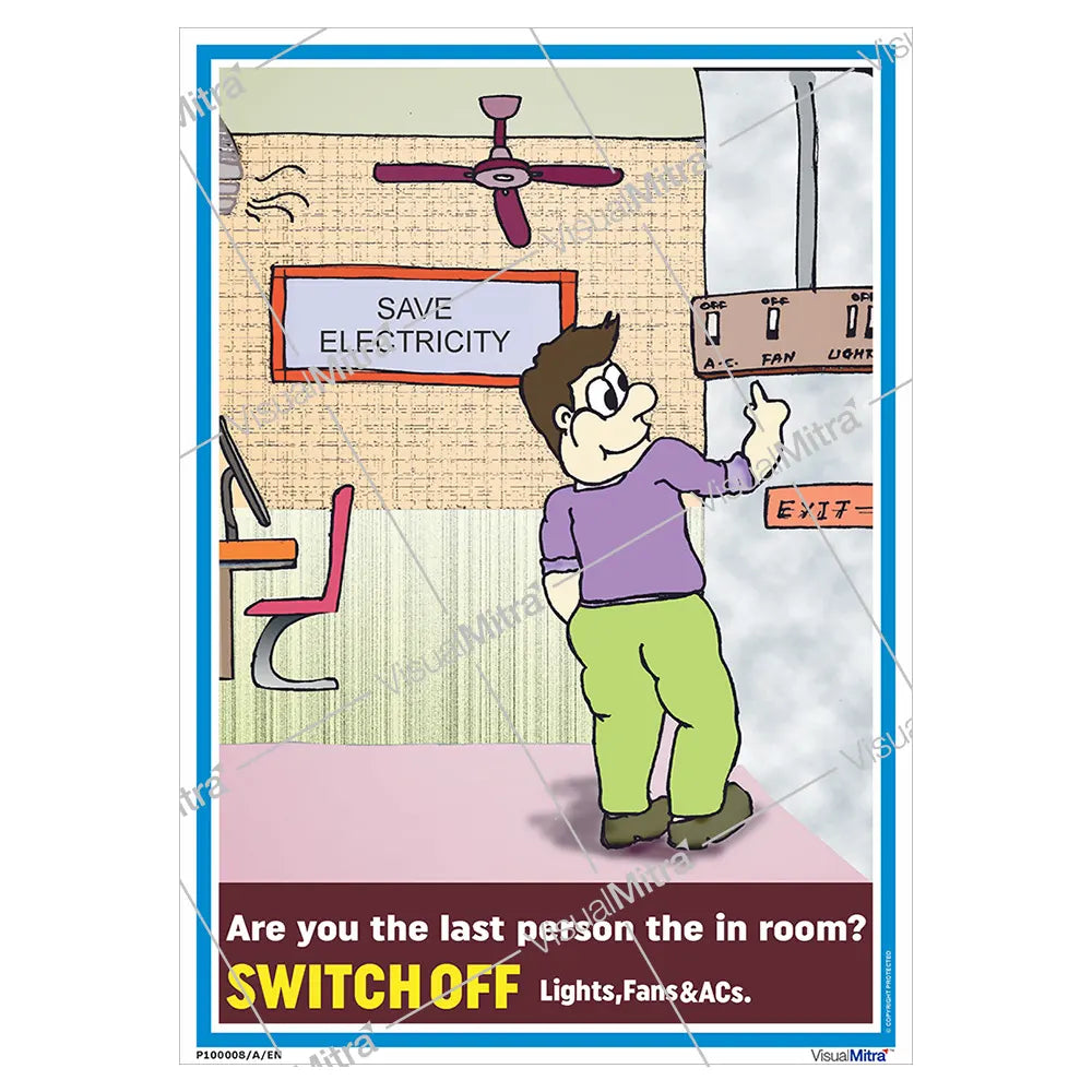Buy "Do's if Last to Leave Poster" Poster – Shop Safety Posters at eshop visualmitra