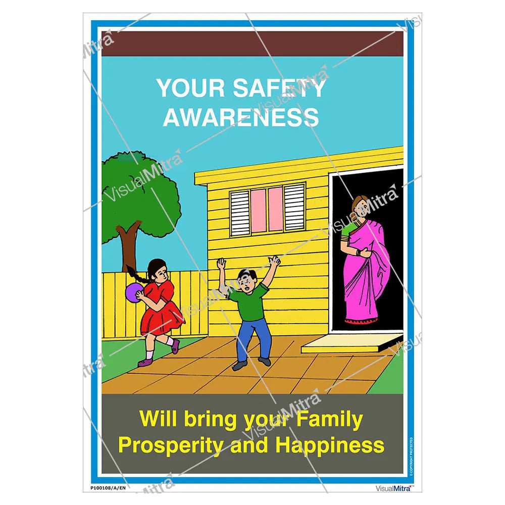 Happy safe family poster