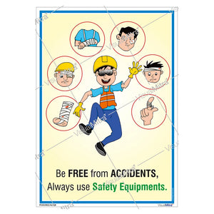 Safety poster of PPE
