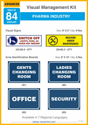 Advanced Kit - Pharmaceutical Industry Visual Management Kit
