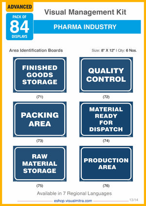 Advanced Kit - Pharmaceutical Industry Visual Management Kit