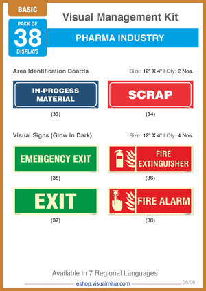 Basic Kit - Pharmaceutical Industry Visual Management Kit