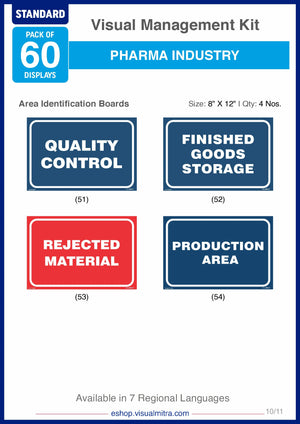 Standard Kit - Pharmaceutical Industry Visual Management Kit