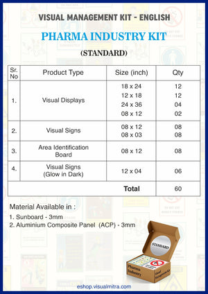 Standard Kit - Pharmaceutical Industry Visual Management Kit