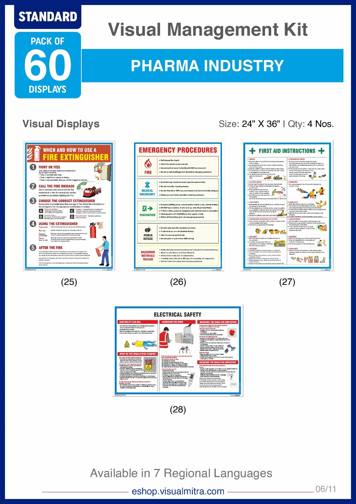 Standard Kit - Pharmaceutical Industry Visual Management Kit