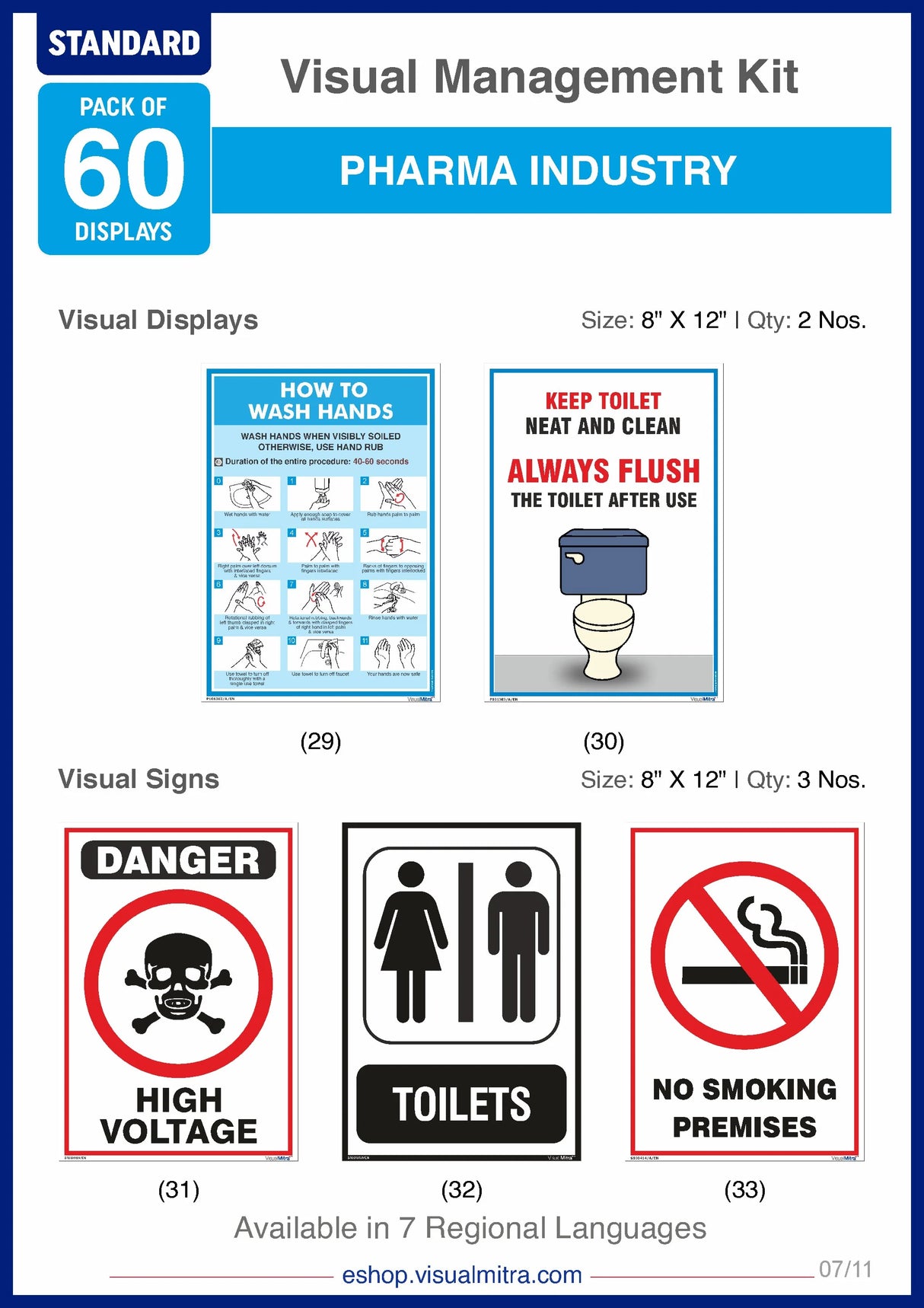 Standard Kit - Pharmaceutical Industry Visual Management Kit