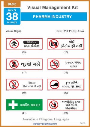 Basic Kit - Pharmaceutical Industry Visual Management Kit
