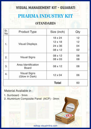 Standard Kit - Pharmaceutical Industry Visual Management Kit