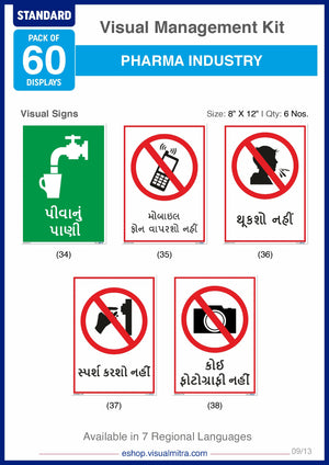 Standard Kit - Pharmaceutical Industry Visual Management Kit