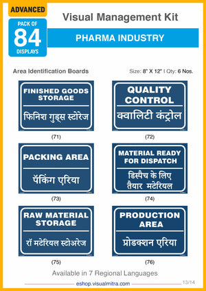 Advanced Kit - Pharmaceutical Industry Visual Management Kit