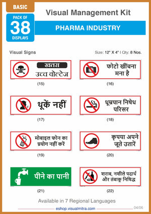 Basic Kit - Pharmaceutical Industry Visual Management Kit