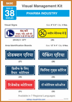 Basic Kit - Pharmaceutical Industry Visual Management Kit