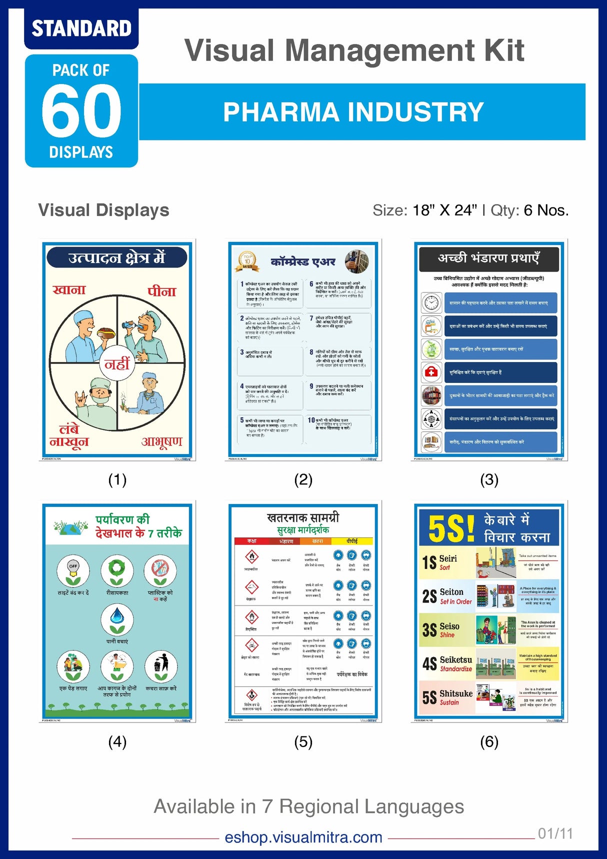 Standard Kit - Pharmaceutical Industry Visual Management Kit